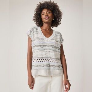 Splendid Brynna Striped Sweater Poncho